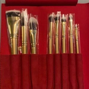 Luxie Glitter and Gold Brush Set